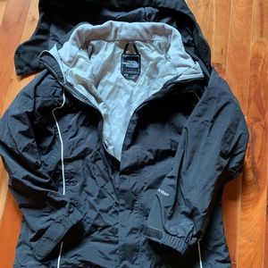 Girls size M North Face Hyvent rain coat/shell